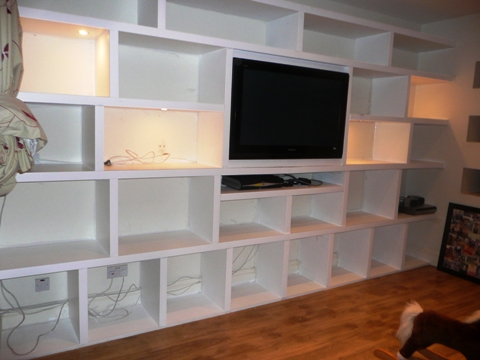 home office cabinets and 

shelving installations