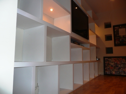 home office cabinets and 

shelving installations